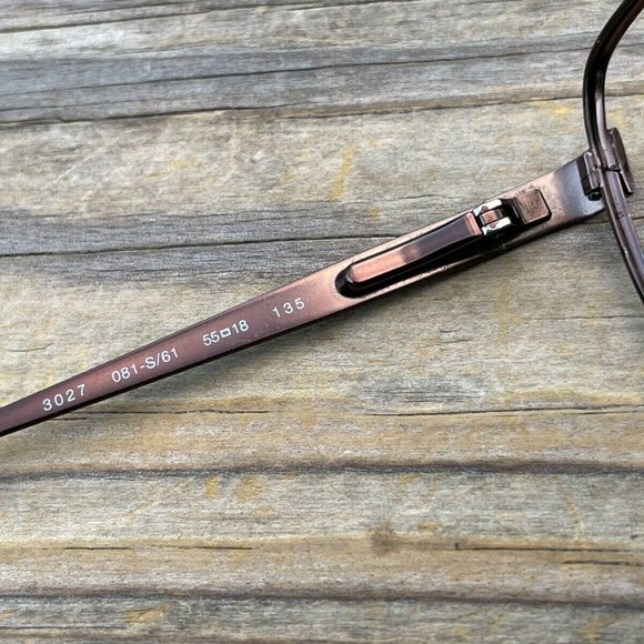 Revo Men Sunglasses/Eyeglasses Frame Bronze Tone Metal Frame Made in Italy - Picture 8 of 13